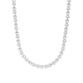 Sterling Silver 6mm Round Moissanite Infinity 22 Inch Designer Necklace RP 7-1/8 Cttw