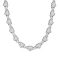 Sterling Silver Round Moissanite Infinity Heart Designer 18 Inch Necklace RP 19 Cttw