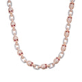 Sterling Silver Round Moissanite With Red Eyes Skull 22 Inch Necklace RP+PP 30-3/4 Cttw