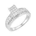 Sterling Silver Round Moissanite Designer SZ 10 Mens Ring RP 1 Cttw