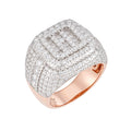 Sterling Silver Round Moissanite SZ 10 Mens Designer Ring RP+PP 5-1/4 Cttw