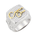 Sterling Silver Round Moissanite Designer SZ 10 Mens Ring RP+GP 6 Cttw