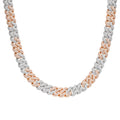 Sterling Silver Moissanite 10mm Cuban Chain 22 Inch Necklace RP+PP 13-5/8 Cttw