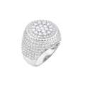 Sterling Silver Round Moissanite Designer Sz 9 Mens Ring 5 Cttw RP