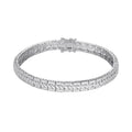 Sterling Silver CZ Designer 7.5 Inch Womens Bracelet RP