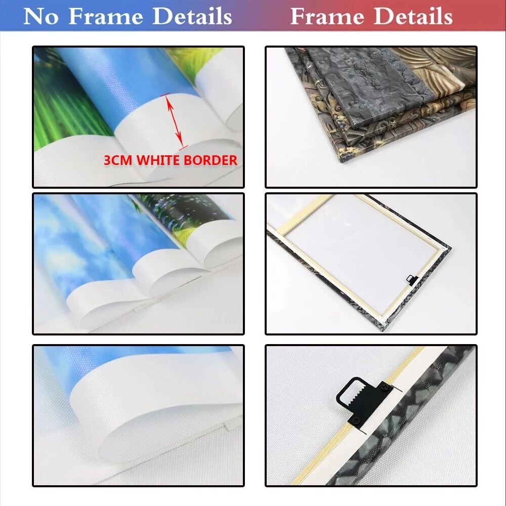 Drop Shipping Customized HD Prints Painting Custom Made Canvas Picture Frame 5 Panel Poster Modular Home Decoration PENGDA