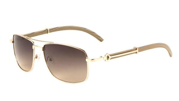 Rectangular aviator sunglasses