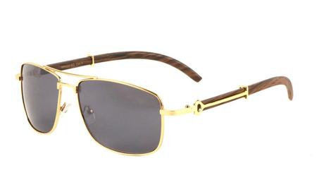 Rectangular aviator sunglasses