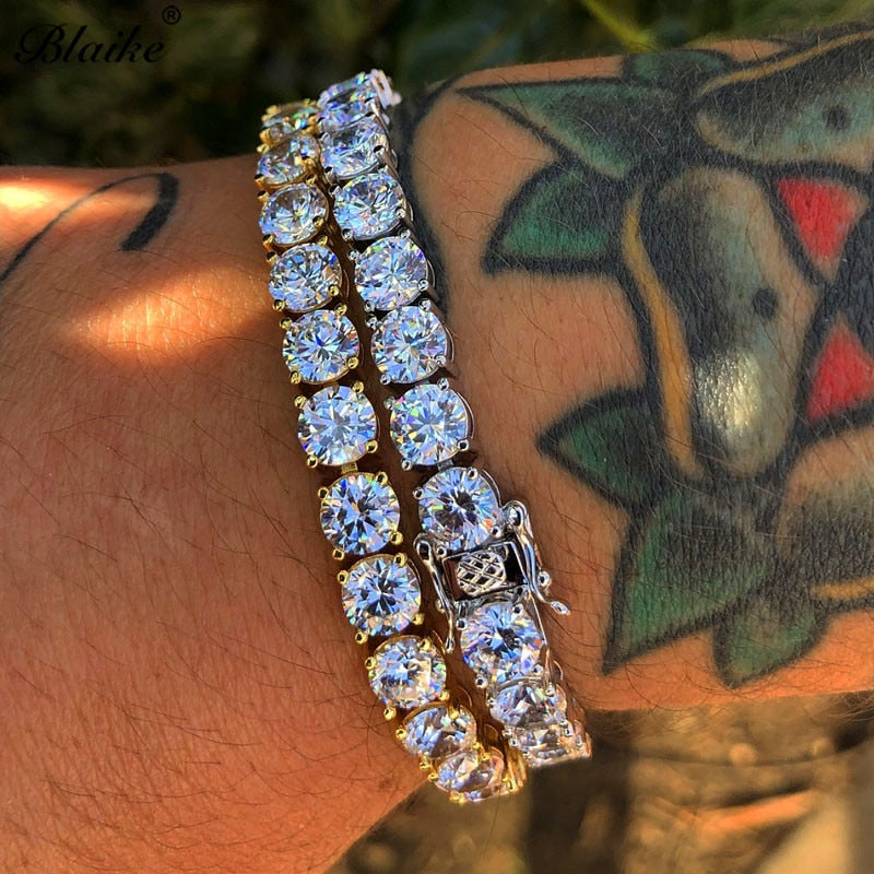 Blaike 18KT Gold/Silver/Black Gold CZ