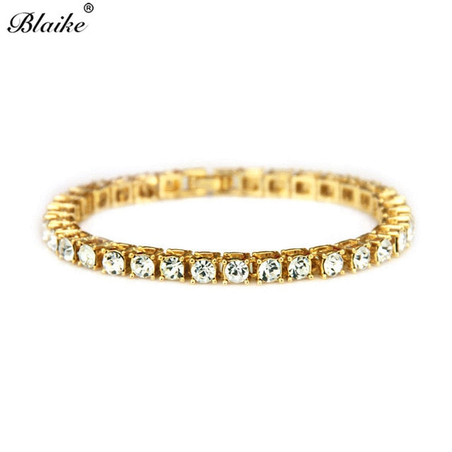 Blaike 18KT Gold/Silver/Black Gold CZ