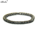 Blaike 18KT Gold/Silver/Black Gold CZ