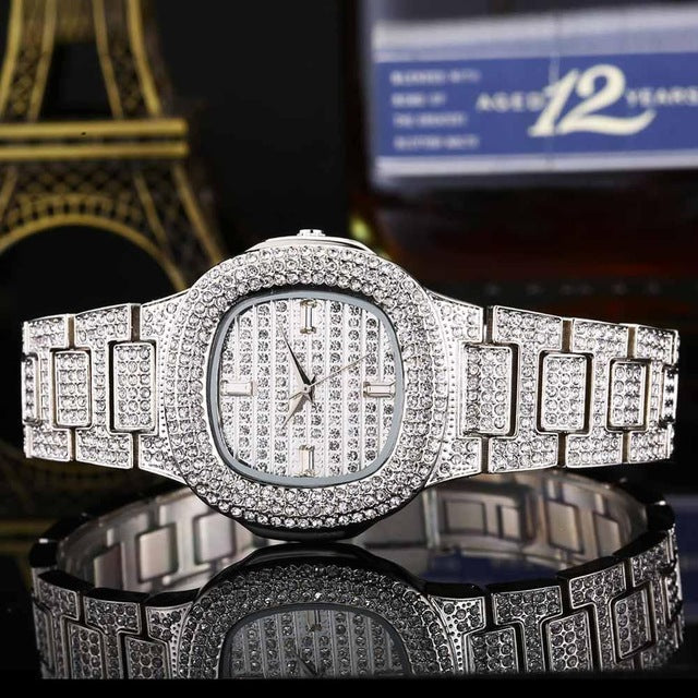 Bussiness Quartz Watch Famous Brand Diamond Watch Stainless Steel Timepiece Gold Silver Rose Gold Clock Color Designer Watch