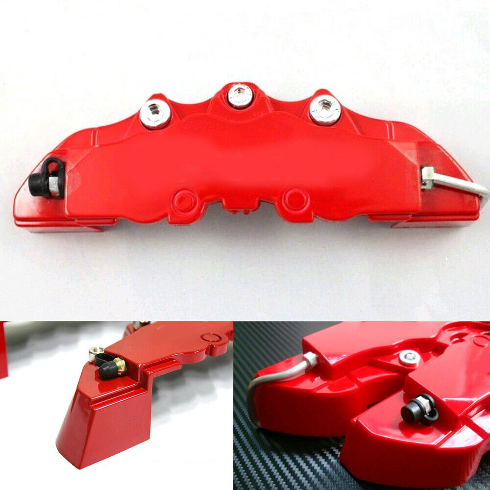 4*3D Disc Brake Caliper Car Covers Front & Rear Kit Universal Car Accessories