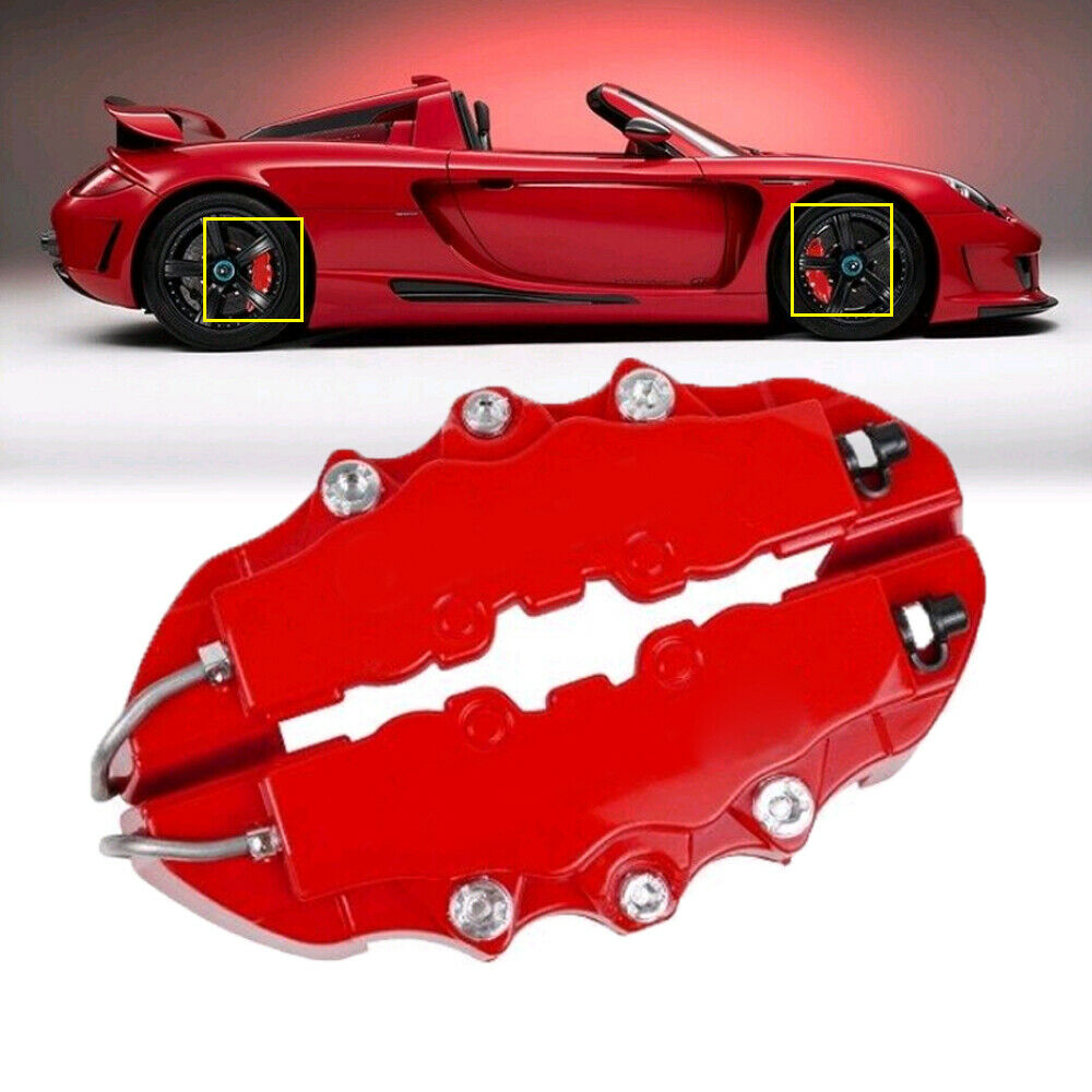 4*3D Disc Brake Caliper Car Covers Front & Rear Kit Universal Car Accessories