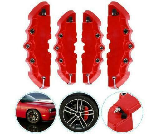 4*3D Disc Brake Caliper Car Covers Front & Rear Kit Universal Car Accessories