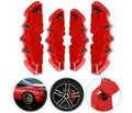 4*3D Disc Brake Caliper Car Covers Front & Rear Kit Universal Car Accessories
