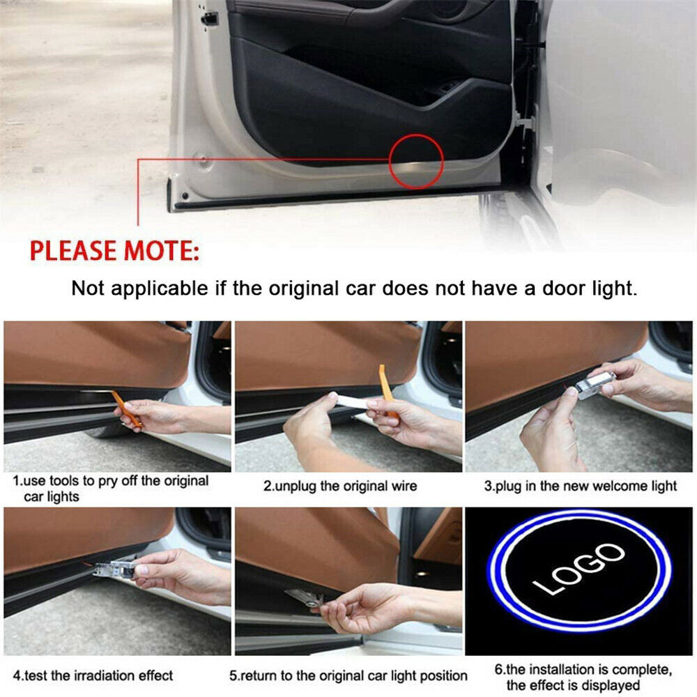 Car Door Courtesy Led Projector Logo Shadow Light For Audi A8-A6 A4 Q7 SQ5 P4