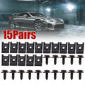 Spring Metal U-type Clip with Screw Car Bumper Fender Trim Panel Fasteners