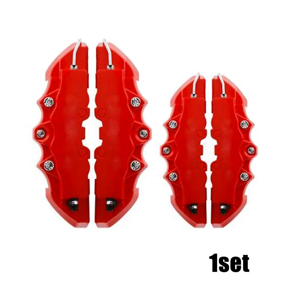 4*3D Disc Brake Caliper Car Covers Front & Rear Kit Universal Car Accessories